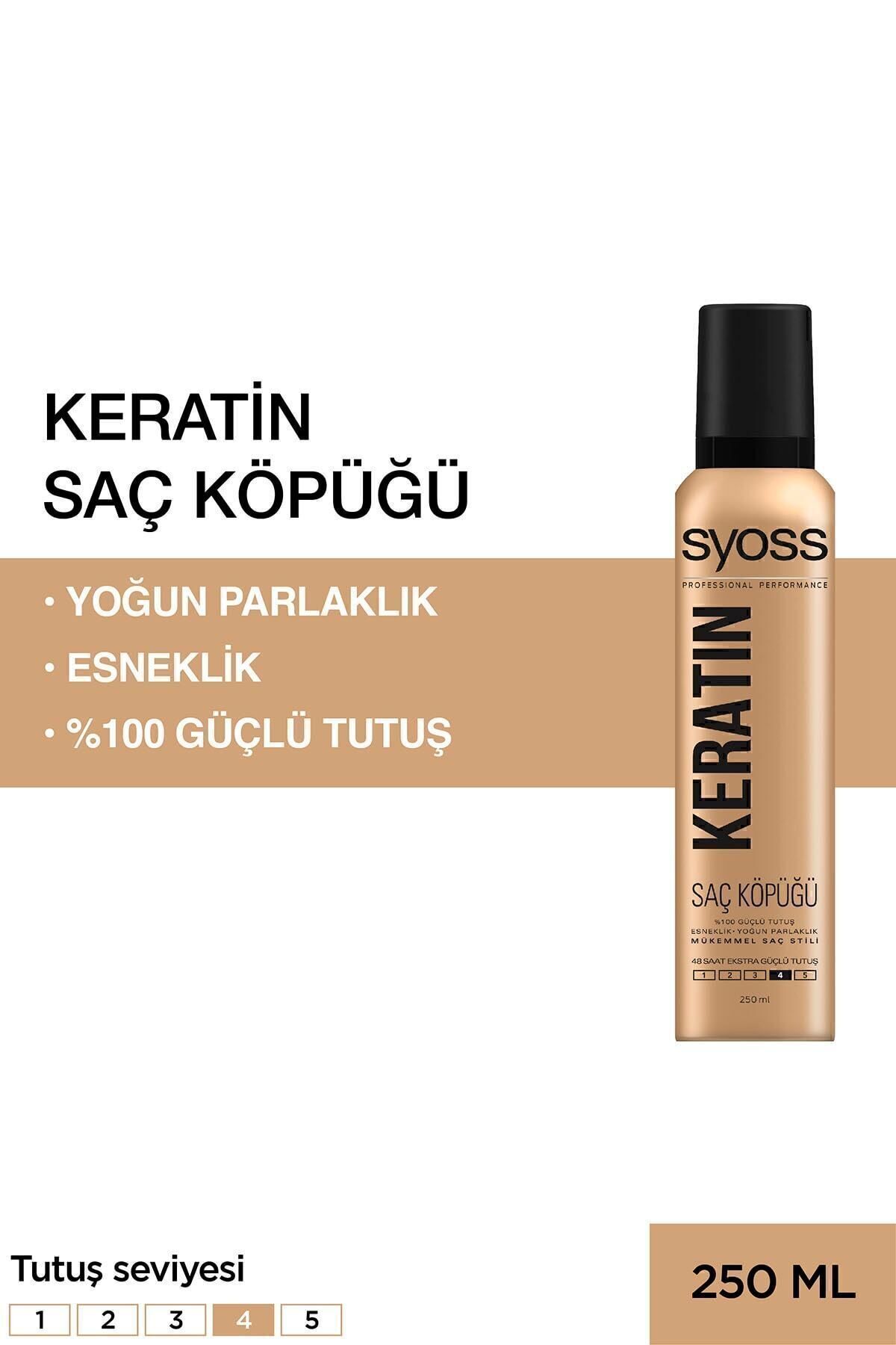 تصویر فوم مو اورجینال برند Syoss مدل Keratın Köpük 250 Ml کد 1283157 